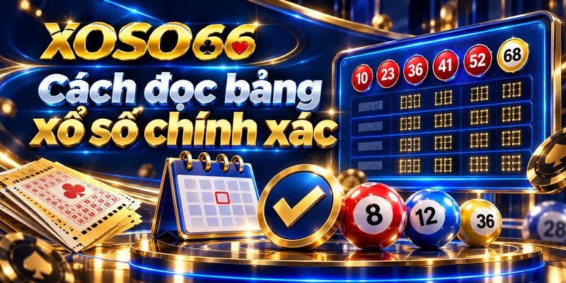 Xổ Số XOSO66 – Cách Chọn Kỳ, Đọc Bảng Và Tham Gia 3 Cách đọc bảng xổ số chính xác