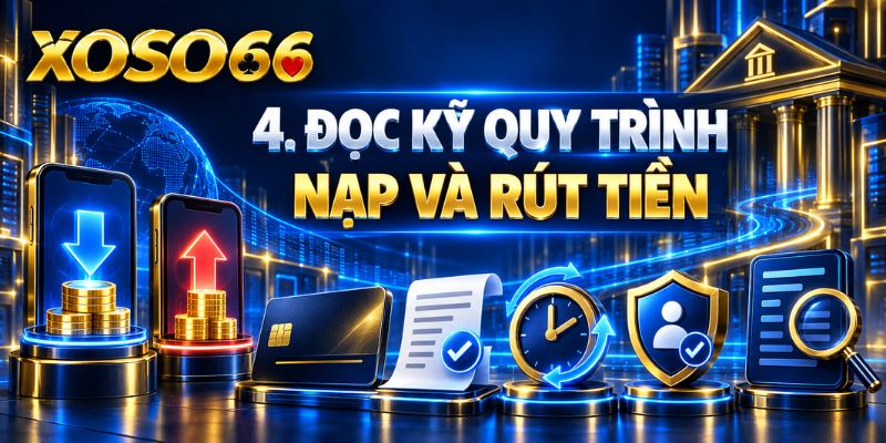 XOSO66 Có Uy Tín Không? 8 Tiêu Chí Cần Đối Chiếu Trước Khi Sử Dụng 3 Đọc kỹ quy trình nạp và rút tiền