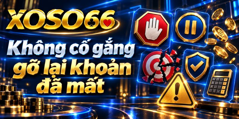 Chơi Có Trách Nhiệm Tại XOSO66 – Nguyên Tắc Kiểm Soát Và Tự Bảo Vệ 3 Không cố gắng gỡ lại khoản đã mất